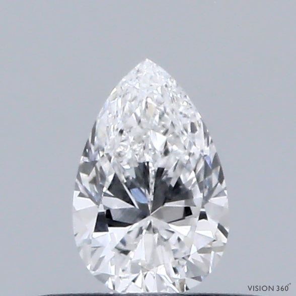 0.32 Carat Pear Shaped, Very Good Cut, D Color, VVS2 Clarity, IGI Certified Lab Grown Diamond