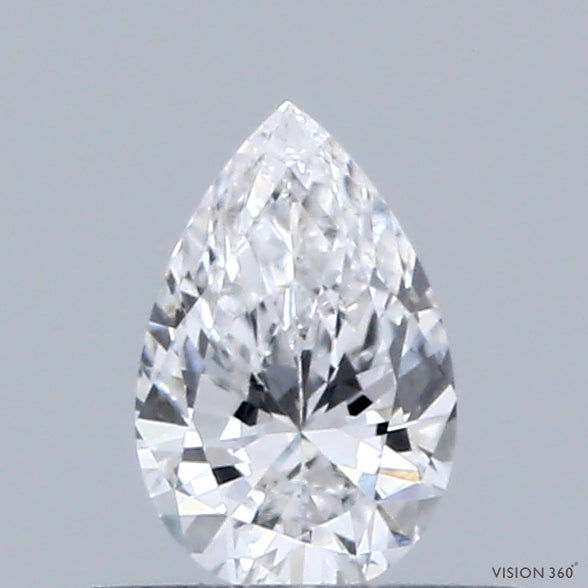 0.30 Carat Pear Shaped, Excellent Cut, D Color, VVS2 Clarity, IGI Certified Lab Grown Diamond