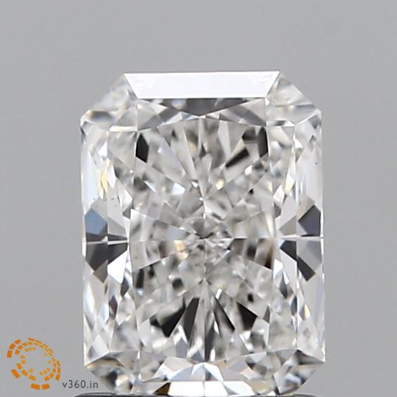 1.24 Carat Radiant Shaped, Ideal Cut, F Color, VS1 Clarity, IGI Certified Lab Grown Diamond