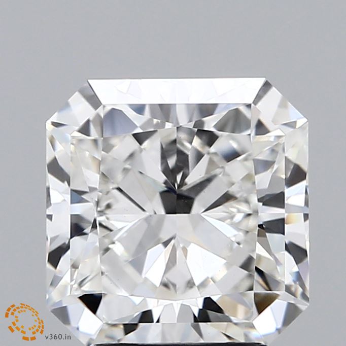 3.05 Carat Radiant Shaped, Ideal Cut, F Color, VS1 Clarity, IGI Certified Lab Grown Diamond