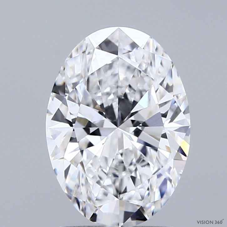 2.08 Carat Oval Shaped, Ideal Cut, D Color, VVS2 Clarity, IGI Certified Lab Grown Diamond