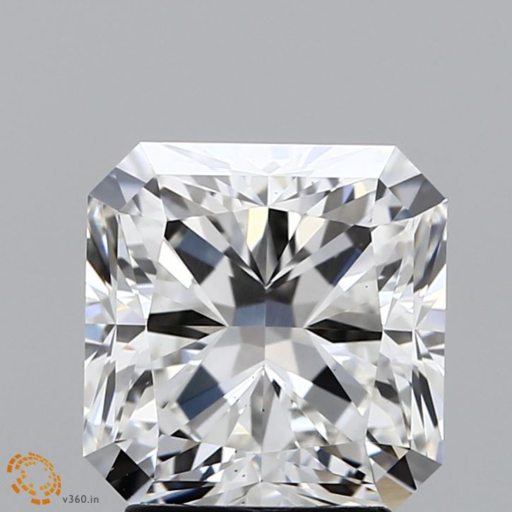 3.06 Carat Radiant Shaped, Ideal Cut, F Color, VS1 Clarity, IGI Certified Lab Grown Diamond
