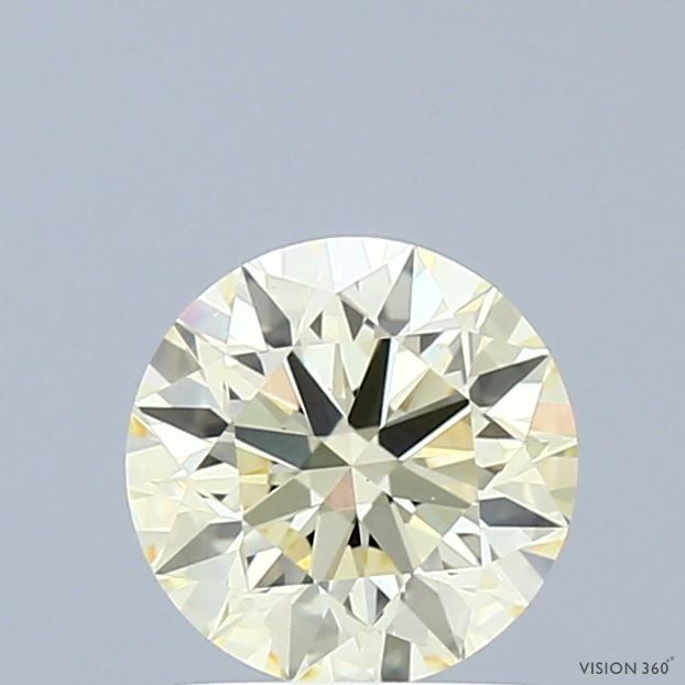 1.03 Carat Round Shaped, Excellent Cut, FANCY LIGHT YELLOW Color, VS1 Clarity, IGI Certified Lab Grown Diamond