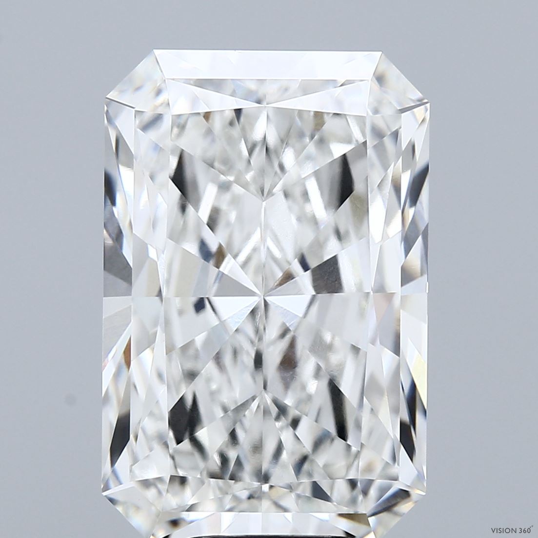 9.44 Carat Radiant Shaped, Ideal Cut, F Color, VVS2 Clarity, IGI Certified Lab Grown Diamond