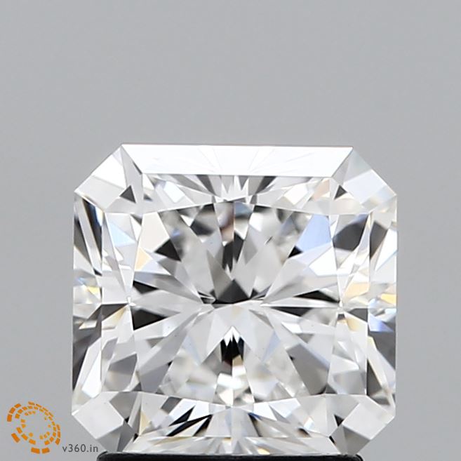 2.05 Carat Radiant Shaped, Ideal Cut, E Color, VS1 Clarity, IGI Certified Lab Grown Diamond