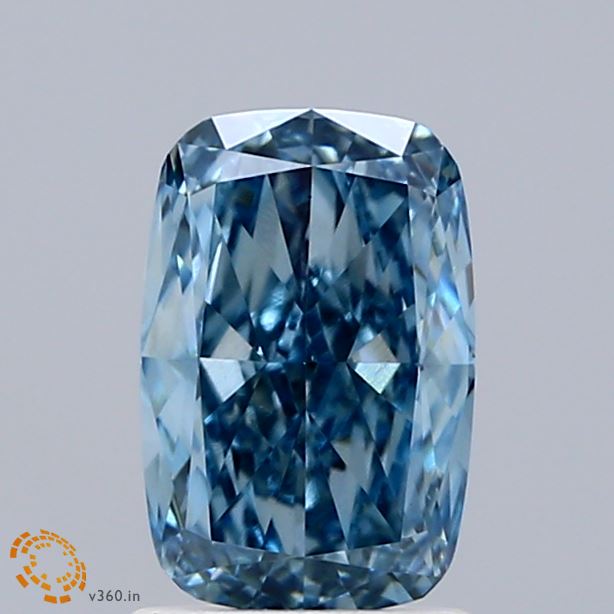 1.50 Carat Cushion Shaped, Excellent Cut, FANCY VIVID BLUE Color, VS1 Clarity, IGI Certified Lab Grown Diamond