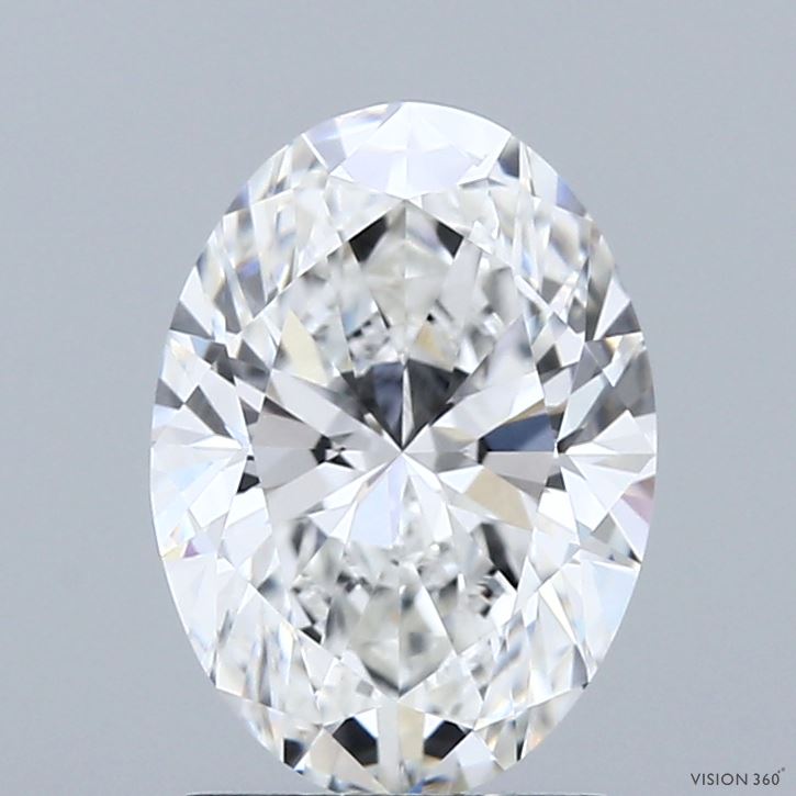 2.07 Carat Oval Shaped, Ideal Cut, E Color, VS1 Clarity, IGI Certified Lab Grown Diamond