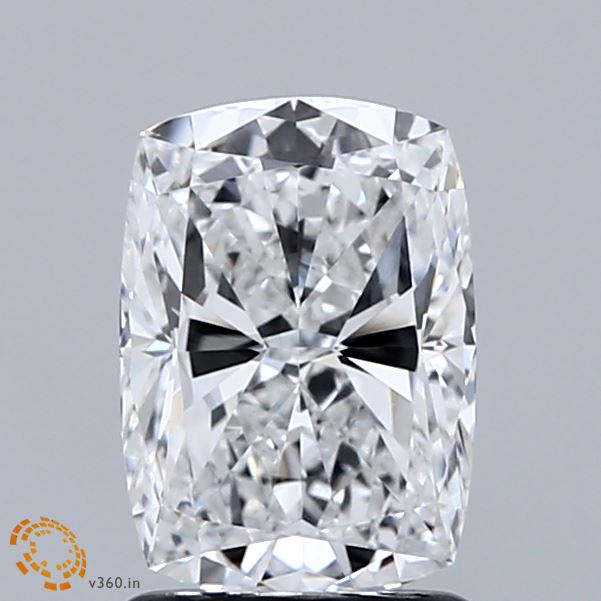 1.60 Carat Cushion Shaped, Excellent Cut, D Color, VVS2 Clarity, IGI Certified Lab Grown Diamond