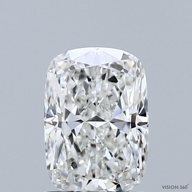 1.11 Carat Cushion Shaped, Ideal Cut, F Color, VVS2 Clarity, IGI Certified Lab Grown Diamond