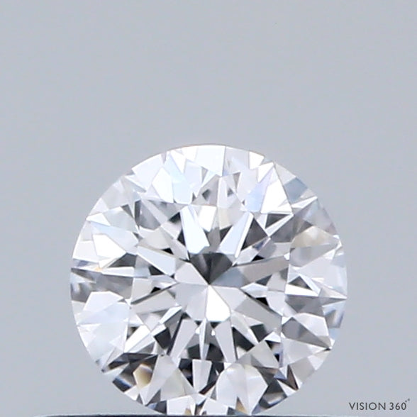 0.37 Carat Round Shaped, Excellent Cut, D Color, VS1 Clarity, IGI Certified Lab Grown Diamond