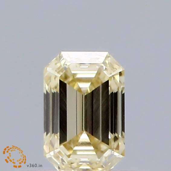 0.35 Carat Emerald Shaped, Very Good Cut, W-X Color, VVS2 Clarity, IGI Certified Lab Grown Diamond