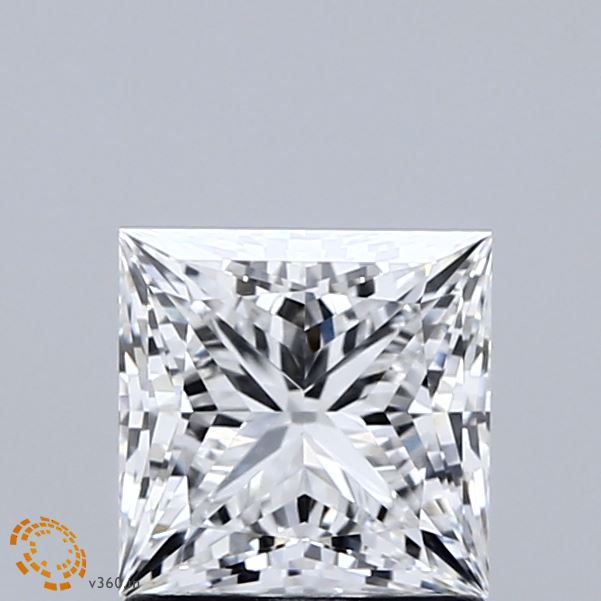 1.41 Carat Princess Shaped, Ideal Cut, E Color, VVS2 Clarity, IGI Certified Lab Grown Diamond