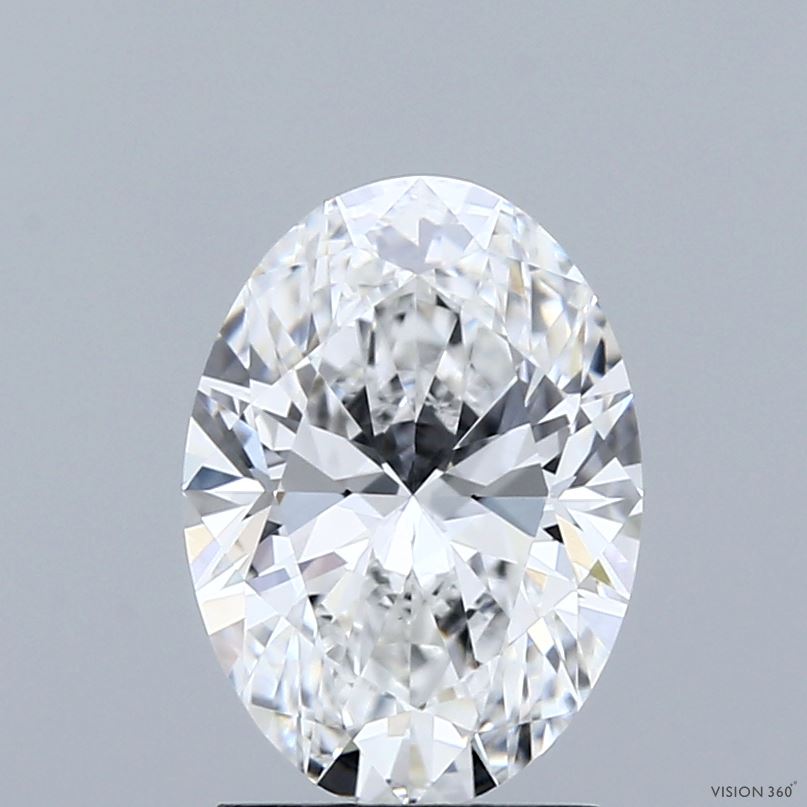 2.01 Carat Oval Shaped, Ideal Cut, E Color, VVS2 Clarity, IGI Certified Lab Grown Diamond