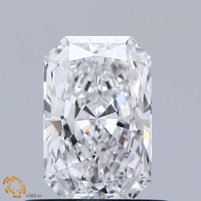 0.66 Carat Radiant Shaped, Ideal Cut, D Color, VVS1 Clarity, IGI Certified Lab Grown Diamond