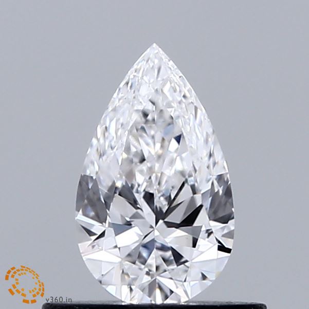 0.43 Carat Pear Shaped, Ideal Cut, D Color, VS1 Clarity, IGI Certified Lab Grown Diamond