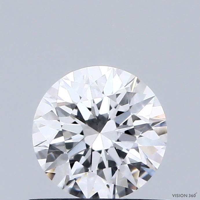 0.62 Carat Round Shaped, Excellent Cut, D Color, VVS2 Clarity, IGI Certified Lab Grown Diamond