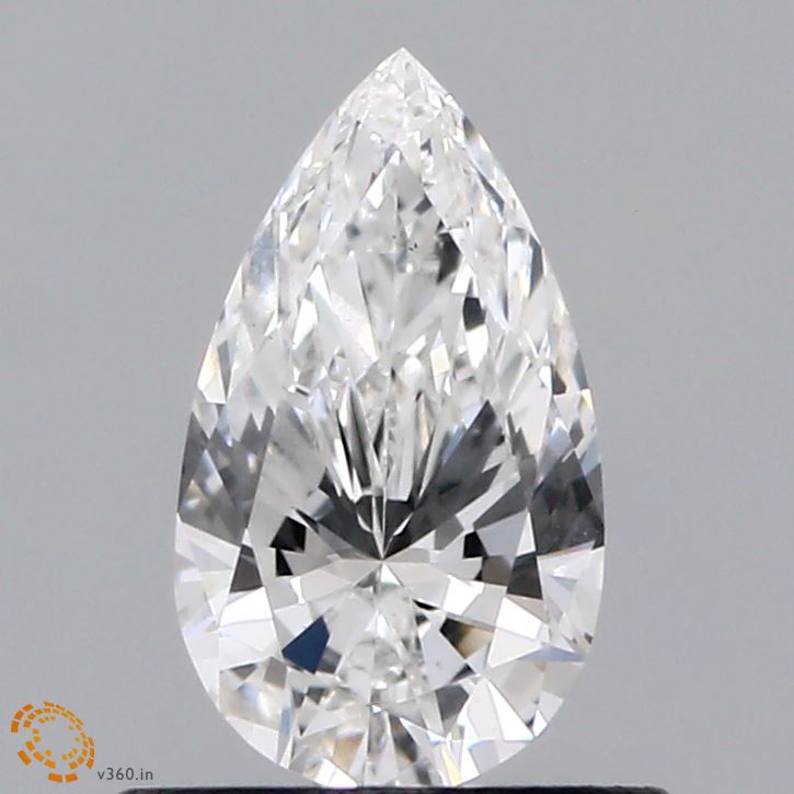 0.61 Carat Pear Shaped, Excellent Cut, E Color, VS1 Clarity, IGI Certified Lab Grown Diamond