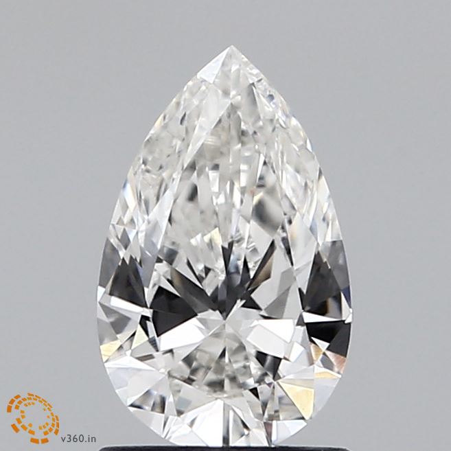 0.99 Carat Pear Shaped, Ideal Cut, G Color, VVS2 Clarity, IGI Certified Lab Grown Diamond