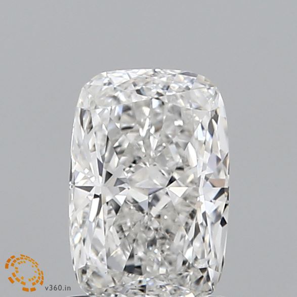 0.97 Carat Cushion Shaped, Ideal Cut, F Color, VS2 Clarity, IGI Certified Lab Grown Diamond