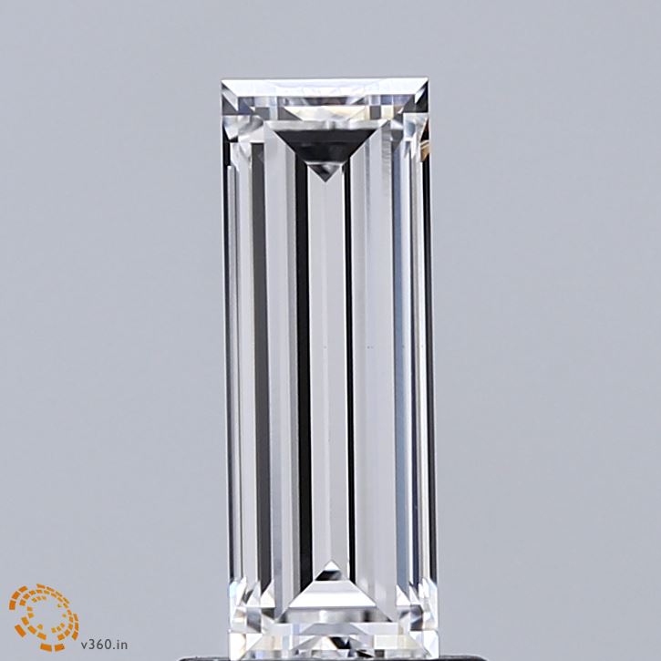 1.20 Carat Baguette Shaped, Very Good Cut, E Color, VVS2 Clarity, IGI Certified Lab Grown Diamond