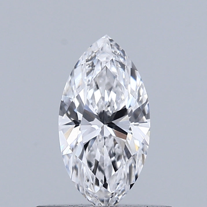 0.48 Carat Marquise Shaped, Ideal Cut, D Color, VVS2 Clarity, IGI Certified Lab Grown Diamond