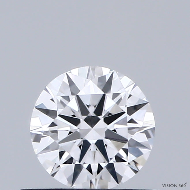 0.47 Carat Round Shaped, Excellent Cut, D Color, VVS2 Clarity, IGI Certified Lab Grown Diamond