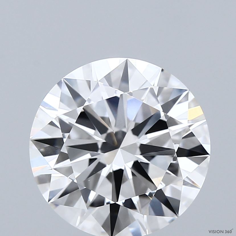 3.50 Carat Round Shaped, Excellent Cut, E Color, VVS2 Clarity, IGI Certified Lab Grown Diamond