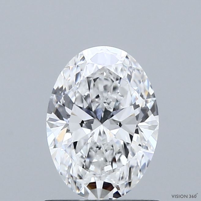 1.02 Carat Oval Shaped, Ideal Cut, D Color, VVS2 Clarity, IGI Certified Lab Grown Diamond