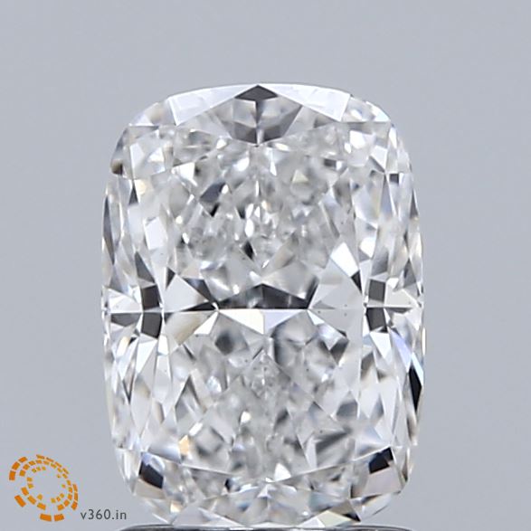 1.53 Carat Cushion Shaped, Ideal Cut, E Color, VS1 Clarity, IGI Certified Lab Grown Diamond