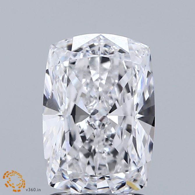 2.01 Carat Cushion Shaped, Ideal Cut, D Color, VS1 Clarity, IGI Certified Lab Grown Diamond
