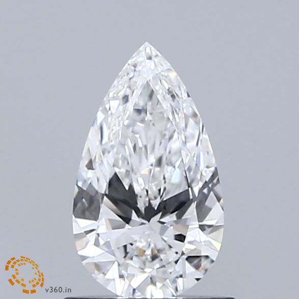 0.70 Carat Pear Shaped, Ideal Cut, D Color, VVS2 Clarity, IGI Certified Lab Grown Diamond
