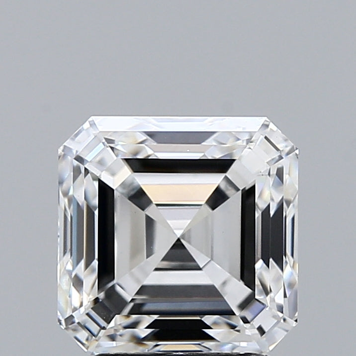 3.01 Carat Asscher Shaped, Excellent Cut, E Color, VS1 Clarity, IGI Certified Lab Grown Diamond