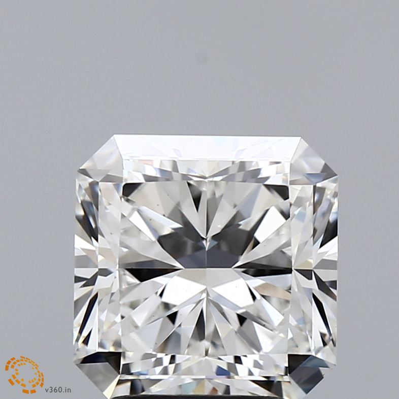 3.13 Carat Radiant Shaped, Ideal Cut, F Color, VS1 Clarity, IGI Certified Lab Grown Diamond