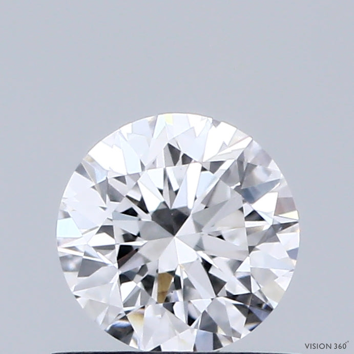 0.65 Carat Round Shaped, Ideal Cut, D Color, VS1 Clarity, IGI Certified Lab Grown Diamond