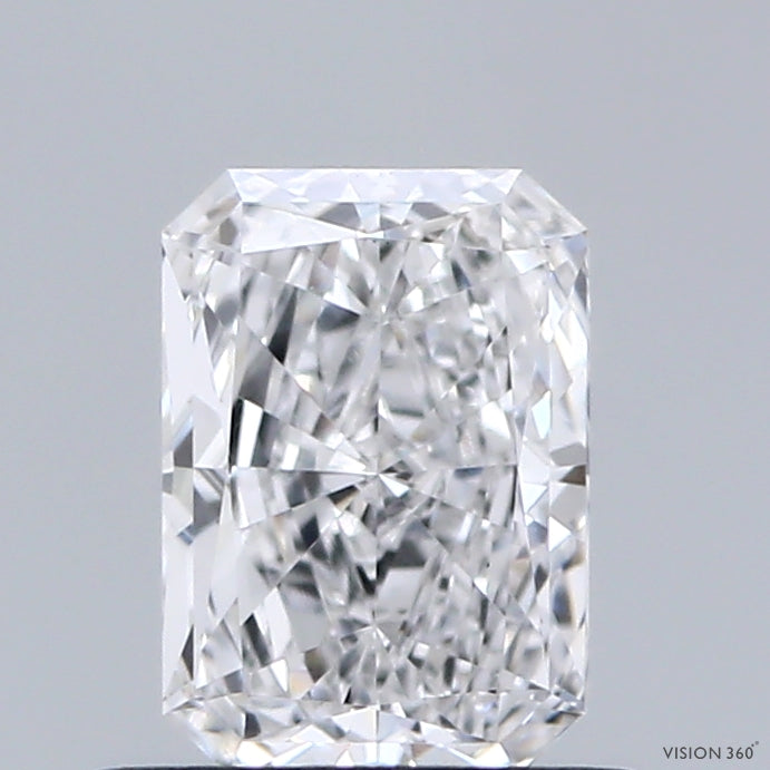 0.71 Carat Radiant Shaped, Excellent Cut, E Color, VS1 Clarity, IGI Certified Lab Grown Diamond