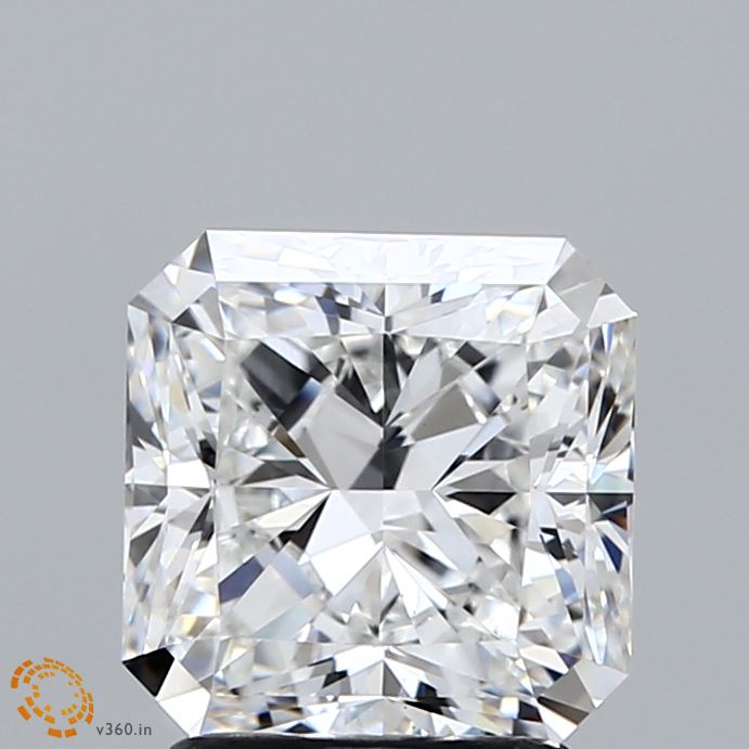 2.18 Carat Radiant Shaped, Ideal Cut, E Color, VS1 Clarity, IGI Certified Lab Grown Diamond