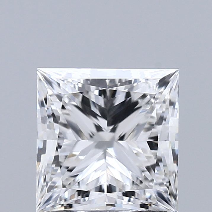 1.50 Carat Princess Shaped, Ideal Cut, E Color, IF Clarity, IGI Certified Lab Grown Diamond