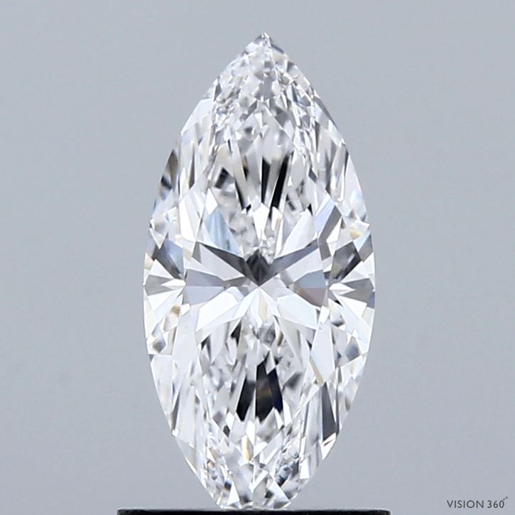 1.00 Carat Marquise Shaped, Ideal Cut, E Color, VVS2 Clarity, IGI Certified Lab Grown Diamond