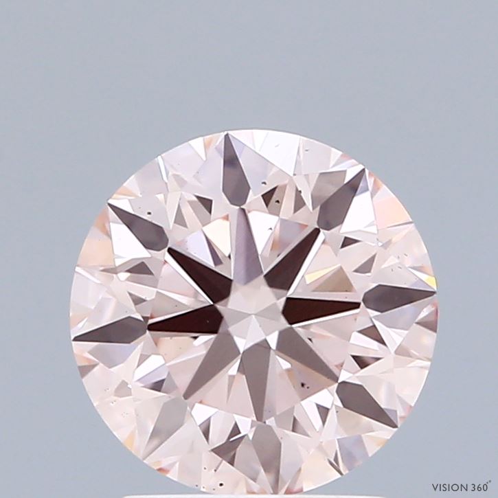 2.06 Carat Round Shaped, Excellent Cut, FANCY PINK Color, VS2 Clarity, IGI Certified Lab Grown Diamond
