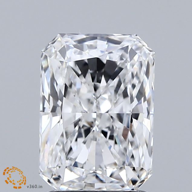 2.00 Carat Radiant Shaped, Ideal Cut, E Color, VVS2 Clarity, IGI Certified Lab Grown Diamond
