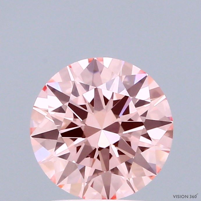 1.50 Carat Round Shaped, Very Good Cut, FANCY VIVID PINK Color, VS1 Clarity, IGI Certified Lab Grown Diamond