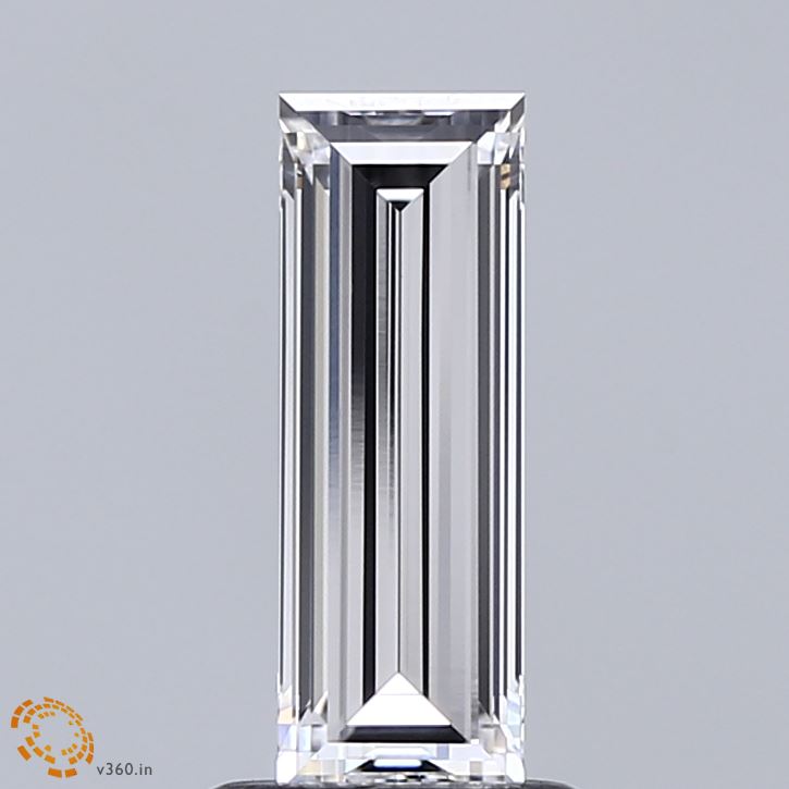 1.11 Carat Baguette Shaped, Very Good Cut, E Color, VVS2 Clarity, IGI Certified Lab Grown Diamond