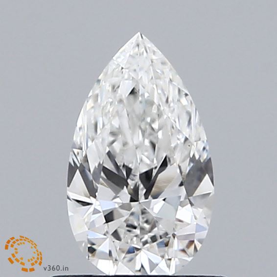 0.62 Carat Pear Shaped, Ideal Cut, E Color, VS1 Clarity, IGI Certified Lab Grown Diamond