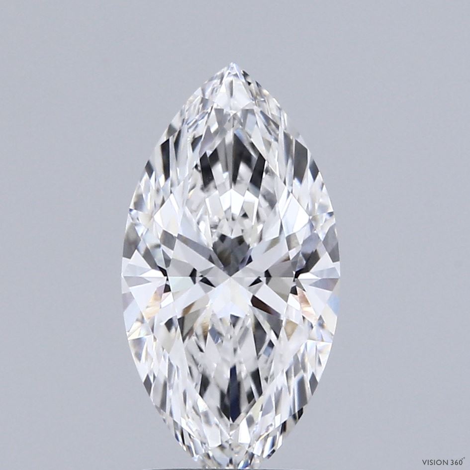 2.06 Carat Marquise Shaped, Ideal Cut, E Color, VVS2 Clarity, IGI Certified Lab Grown Diamond