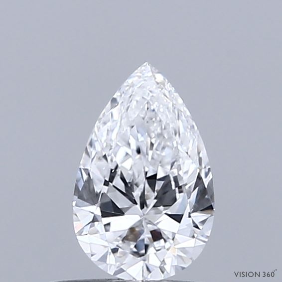 0.48 Carat Pear Shaped, Ideal Cut, D Color, VS1 Clarity, IGI Certified Lab Grown Diamond