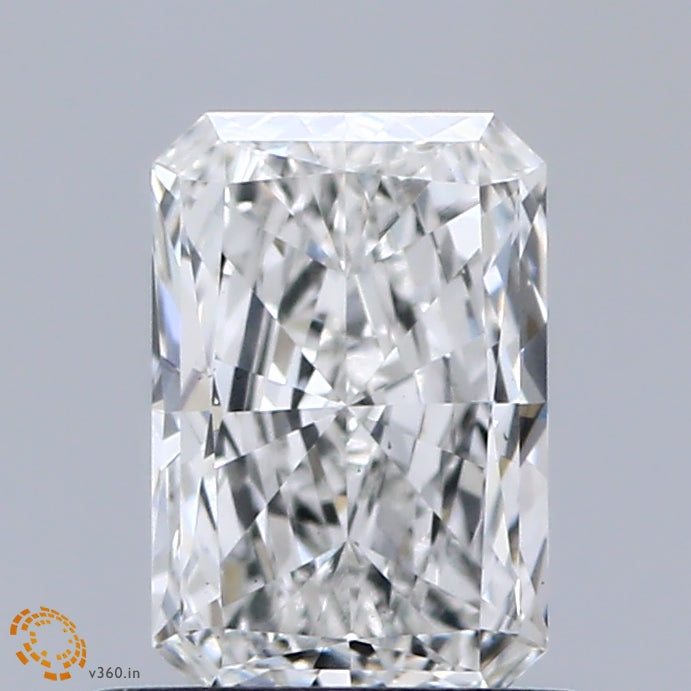 0.81 Carat Radiant Shaped, Excellent Cut, E Color, VS2 Clarity, IGI Certified Lab Grown Diamond
