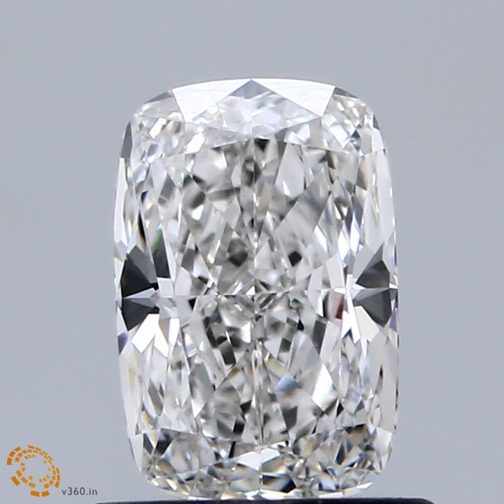0.92 Carat Cushion Shaped, Ideal Cut, F Color, VS1 Clarity, IGI Certified Lab Grown Diamond