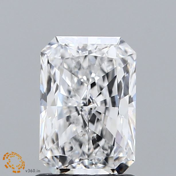 1.22 Carat Radiant Shaped, Ideal Cut, E Color, IF Clarity, IGI Certified Lab Grown Diamond
