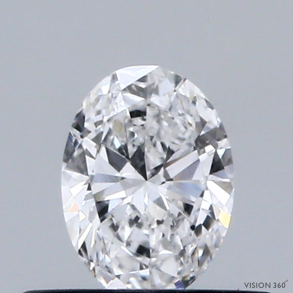 0.33 Carat Oval Shaped, Very Good Cut, D Color, VVS2 Clarity, IGI Certified Lab Grown Diamond