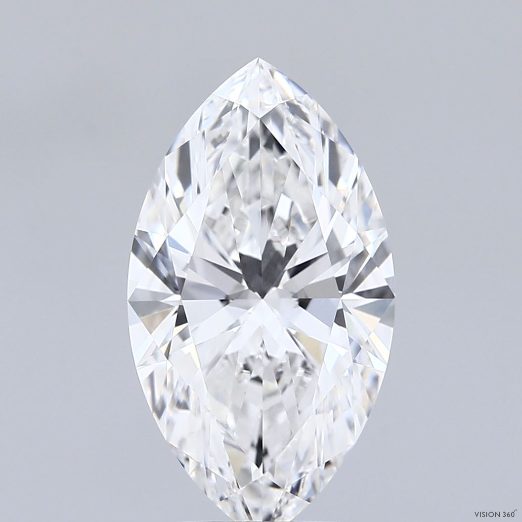 3.51 Carat Marquise Shaped, Ideal Cut, E Color, VVS1 Clarity, IGI Certified Lab Grown Diamond